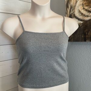 Gray Spaghetti Strap Top